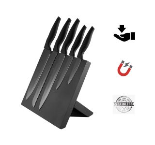 GARNITURA NOŽEV PLATINET PBKSB5W, MAGNETNO STOJALO 5 NOŽEV