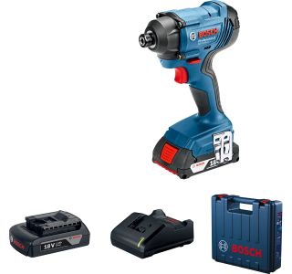 AKUMULAT. UDARNI VIJAČNIK BOSCH PROFESSIONAL GDR 180-LI 2X 18V 2AH; KOVČEK; 1/4