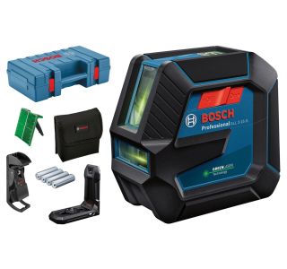 LINIJSKI LASER BOSCH GLL 2-15 G Z DRŽALOM LB 10 S STROPNO SPONKO V KOVČKU