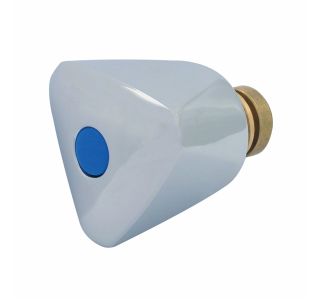 GORNJI DEL ZA ARMATURO UNITAS KROM S PVC ROČAJEM 15 MM ZA DVOR.KLASIČNO BATERIJO