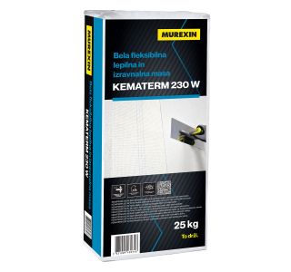 KEMATERM 230 W BEL 25KG - FASADNO LEPILO