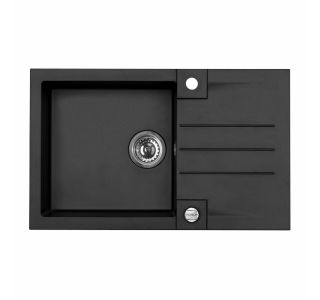 GRANITAL POMIVALNO KORITO ALVEUS ROCK 130, G91 CARBON 780X480 MM