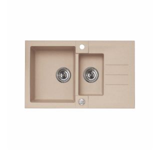 GRANITAL POMIVALNO KORITO ALVEUS ROCK 70, G55 BEIGE 780X480 MM