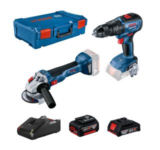 AKUMULATORSKI SET BOSCH PROFESSIONAL GWS 18V-10+GSB 18V-50