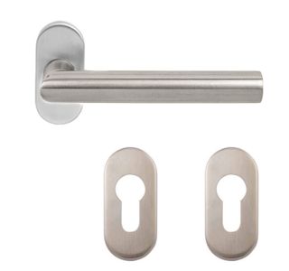 ALU KLJUKA ZA VRATA APECS H-0904 INOX- CILINDER