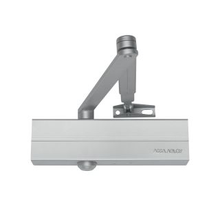 ASSA ABLOY VRATNO ZAPIRALO Z NAVADNO ROKO, EN1154, R&P, EN 2/3/4/5, SREBRNO, DC140-----DEV1-, BC - OMEJEVANJE ODPIRANJA VKLJ.