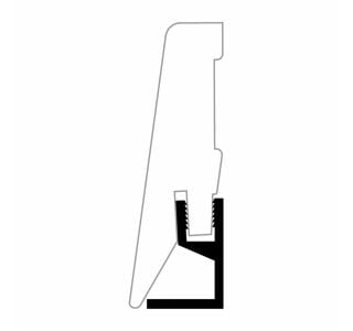 ZAKLJUČNA TALNA LETEV KRONOTEX HRAST TIMELESS SIVI 19X58X2400 MM MDF