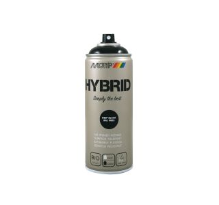 BARVNI SPREJ MOTIP HYBRID RAL.: 9005 400 ML ČRNI