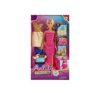 IGRAČE ZA DEKLICE MASEN TOYS PUNČKA Z OBLAČILI IN MODNIMI DODATKI 7213929