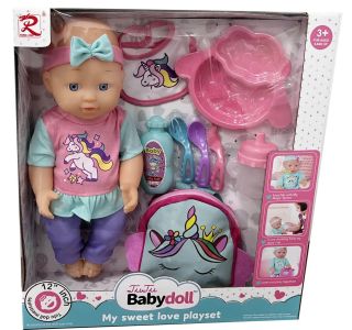 IGRAČE ZA DEKLICE RL DOJENČEK Z DODATKI 30 CM 6809