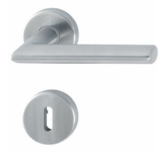 INOX KLJUKA ZA VRATA HOPPE STOCKHOLM Z ROZETO KLJUČ F69