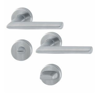 INOX KLJUKA ZA VRATA HOPPE STOCKHOLM Z ROZETO WC F69