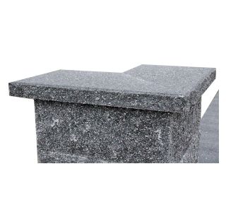 BETONSKI IZDELEK KOGRAD KAPA FUTURA ZA STEBER 4C 48X27X5 CM ČRNA
