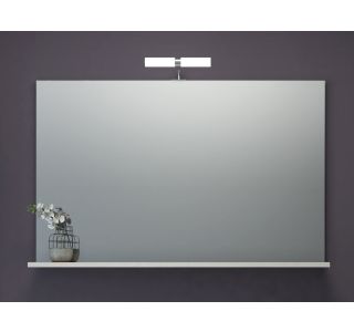 KLASIČNO OGLEDALO AQUAESTIL JANA 100 S POLIČKO, LUČKO IN STIKALOM 100 X 60 X 2