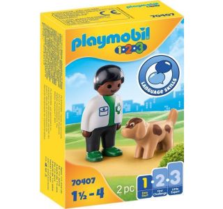 KOCKE PLAYMOBIL VETERINAR S PSOM 70407