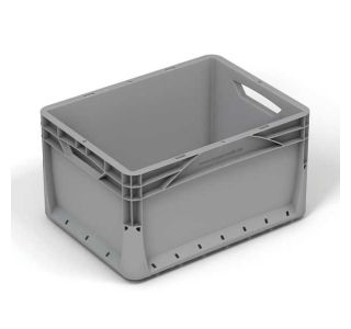 KONTEJNER - ZABOJNIK SURPLUS PVC 40X30X22 CM - SIV POLNE STENE