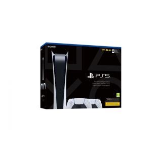 KONZOLA PS SONY PS5 DIGITAL C ŠASIJA + PS5 DUALSENSE BELA