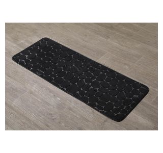 KOPALNIŠKA PREPROGA TENDANCE MICROFIBER SPOMINSKA PENA PEBBLE 45X120 CM ČRNA