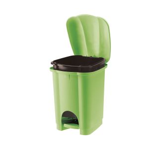 KOŠ ZA SMETI TONTARELLI S PEDALKO, 6 L, ZELENA CAROLINA
