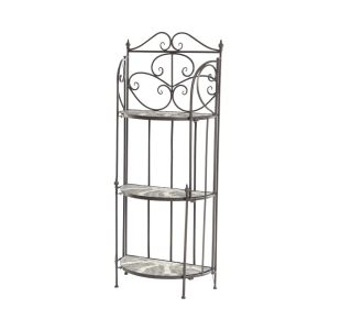 KOVINSKA MIZA DECORIS SIENA MOZAIK REGAL 27X53.5X130 CM