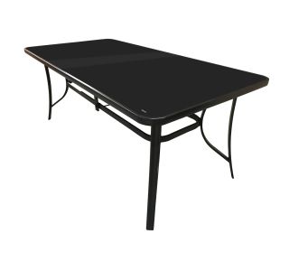 KOVINSKA MIZA MQ NYBRO 180X90X71 CM STEKLENA