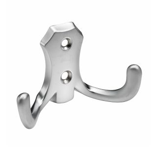 KOVINSKI OBEŠALNIK 2 KLJUKI HETTICH DIY, 77X47X31 MM, IZGLED ALUMINIJ