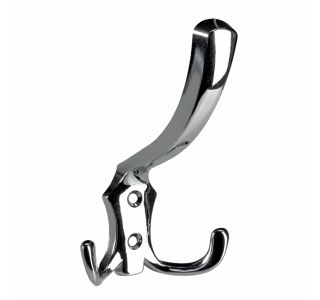 KOVINSKI OBEŠALNIK 2 KLJUKI HETTICH DIY, 125X77X75 MM, KROMIRAN