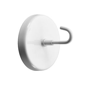 KOVINSKA OBEŠALNA KLJUKA HETTICH DIY MAGNETNA KLJUKA FI 50 MM JEKLO, BELA