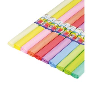 KREP PAPIR RAYHER KREP PAPIR PASTELNE BARVE 200X50 CM, 10/1