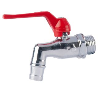 KROGLIČNA PIPA Z IZLIVOM KOVINA KP 522 15 MM VRTNA MINI DOL.ROČ. S PRIKLJ. ZA CEV