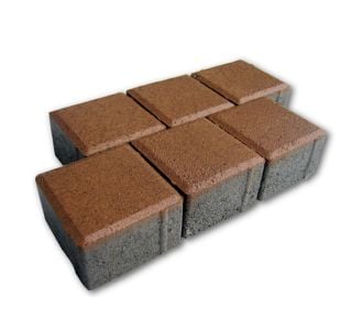 BETONSKI TLAKOVEC OBLAK GROUP KVADRAT 20X20X6 CM RDEČ