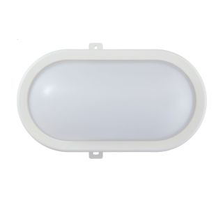 LADIJSKA SVETILKA E2 12W LED IP54 OVALNA BELA