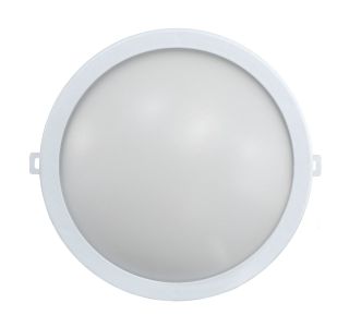 LADIJSKA SVETILKA E2 15W LED IP54 OKROGLA BELA