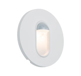 VGRADNA STENSKA SVETILKA LED 2.7W BELA S SENZORJEM WW, OKROGLA / OV.