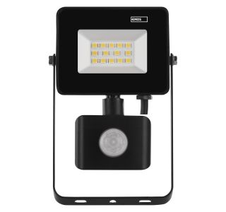 LED ZUNANJI REFLEKTOR EMOS 10.5W SIMPO, NW S SENZORJEM, ČRNI