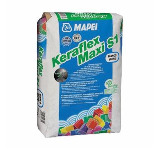 LEPILO ZA PLOŠČICE MAPEI KERAFLEX MAXI S1 ZERO BELI 23 KG C2TE S1