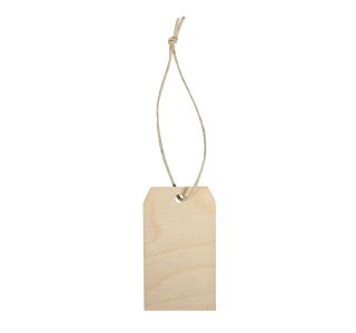 LESENI USTVARJAL. DODATKI RAYHER LESEN OBESEK TAG, NATUR 4.5X8X0.3CM, 6 KOSOV