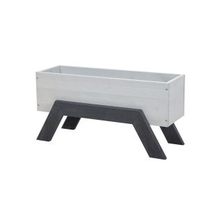 LESENI ELEMENTI PATKAR DEKORATIVNO KORITO BEIGE ANTRACIT 70X27X35 CM