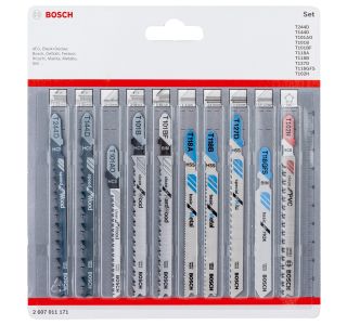 LIST VBODNE ŽAGE BOSCH 10-DELNI KOMPLET VSE V ENEM