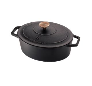 PEKAČ / MODEL ZA PEKO BERLINGER HAUS LITOŽELEZNI 5.5.L 32 CM OVALNI S POKROVOM