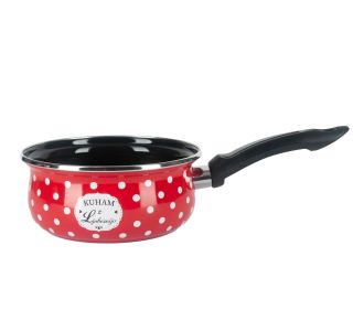 LONEC / KOZICA ALPEKS KOZICA Z ROČAJ.16CM/1.3L RDEČA KUHAM Z LJUBEZNIJO