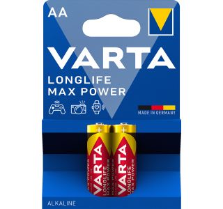 ALKALNI BATERIJSKI VLOŽEK VARTA LR06 1.5V MAX POWER 2 AA 2/1