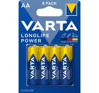 ALKALNI BATERIJSKI VLOŽEK VARTA LR06/AA LONGLIFE POWER BL 8/1