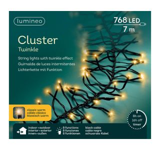LUČKE LUMINEO LED 700 CM 8 FUNKCIJ BELE ZUNANJE