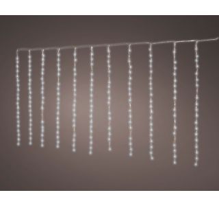 LED ZAVESA 5 FUNKCIJ 200X 100CM HLADNO BELE ZUNANJE
