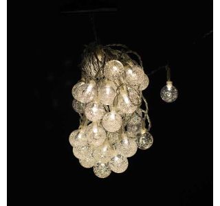 40 LED KROGLICE 2.5 CM T. BELA Z MEHURČKI