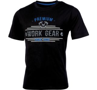 MAJICA ALBATROS WORK GEAR T-SHIRT ŠT. S ČRNA S POTISKOM