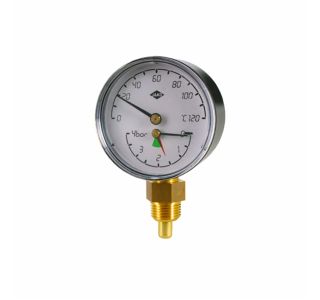 MANOMETER JAKO TERMOMANOMETER 80 0-4 BAR