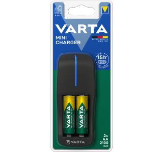 BATERIJSKI POLNILNIK VARTA MINI CHARGER + 2X AA R2U 2100MAH