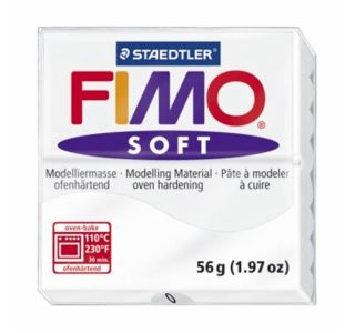 MODELIRNA MASA FIMO SOFT 0, BELA 56 G